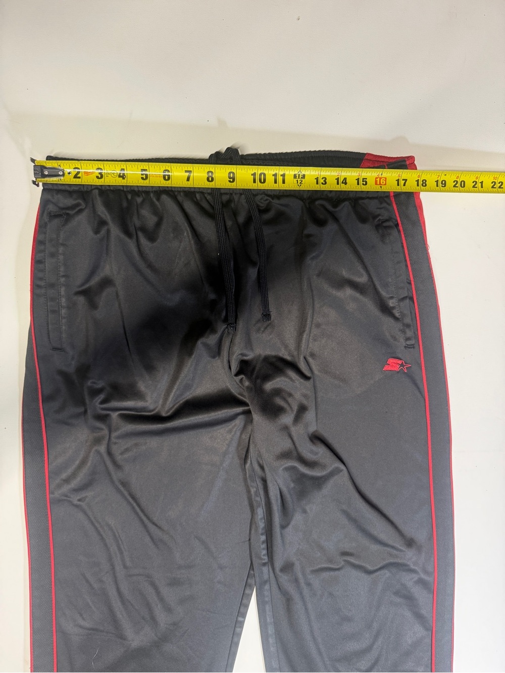 STARTER Black Sweatpants with White Logo - Picture 11 of 12